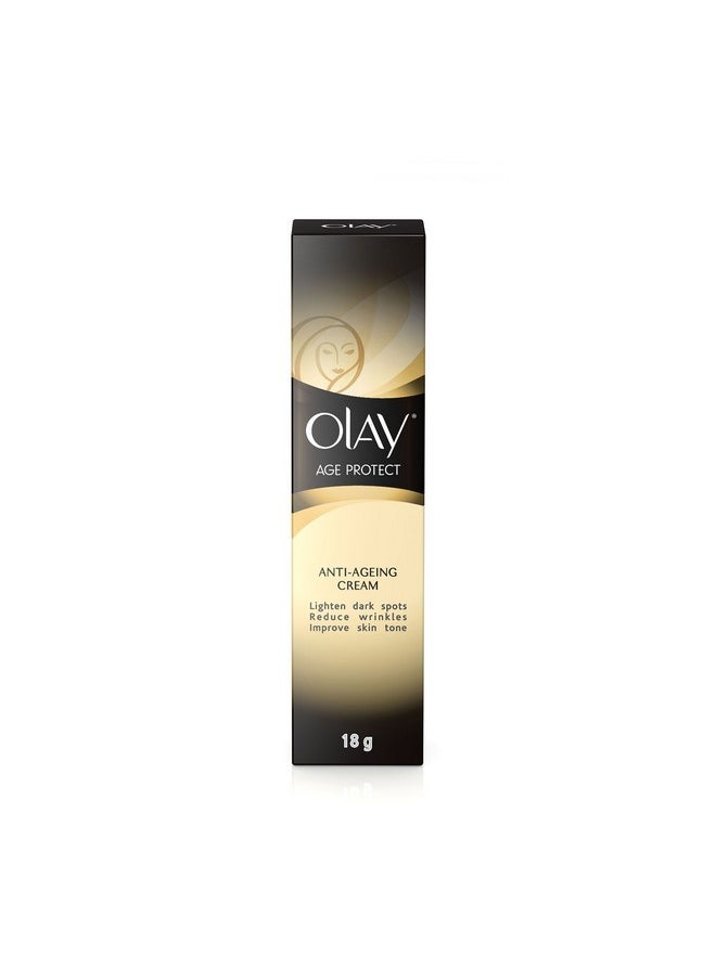 Olay - Olay Age Protect Anti-Ageing Cream | Lightens Dark Spots and Reduces Wrinkles | Normal, Oily, Dry, Combination Skin | 18g - Image 1