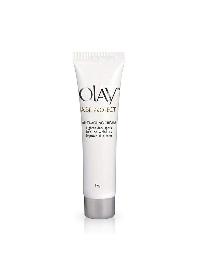 Olay - Olay Age Protect Anti-Ageing Cream | Lightens Dark Spots and Reduces Wrinkles | Normal, Oily, Dry, Combination Skin | 18g - Image 1