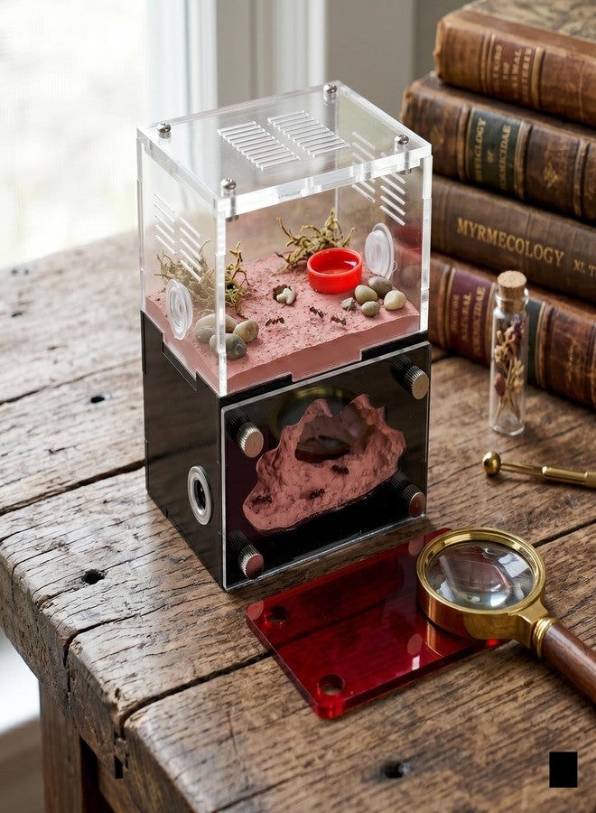 مزرعة النمل - مجموعة موائل لمراقبة سلوك النمل، حوض زجاجي تعليمي للكبار والصغار - Image 2