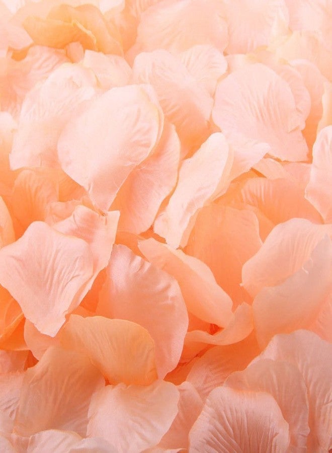 Skydume Snadulor 1000pcs Peach Color Silk Rose Flower Petals for Wedding Table Confetti Bridal Party Flower Girl Decoration - Image 1