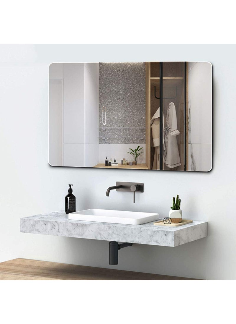 Creative Arts n Frames Creative Arts n Frames 5mm Thick Exquisite Beveled Frame Less Rectangle Wall Mount Mirror for Bathroom Washroom and Wash Basin Beveled 18x24 Rectangle  - Image 1