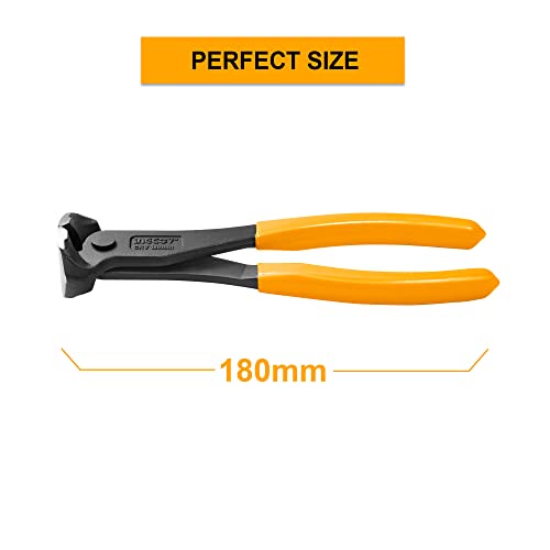 Ingco End Cutting Plier, Cr-V, 7"(180Mm), For Removing Nails And Screws, For Cutting And Bend The Wire, Multicolor - Image 3