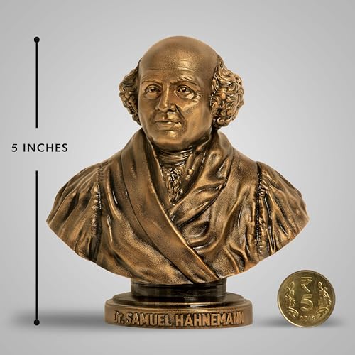 SILAII Dr Samuel Hahnemann Sculpture (5 Inch Bronze) - Image 2