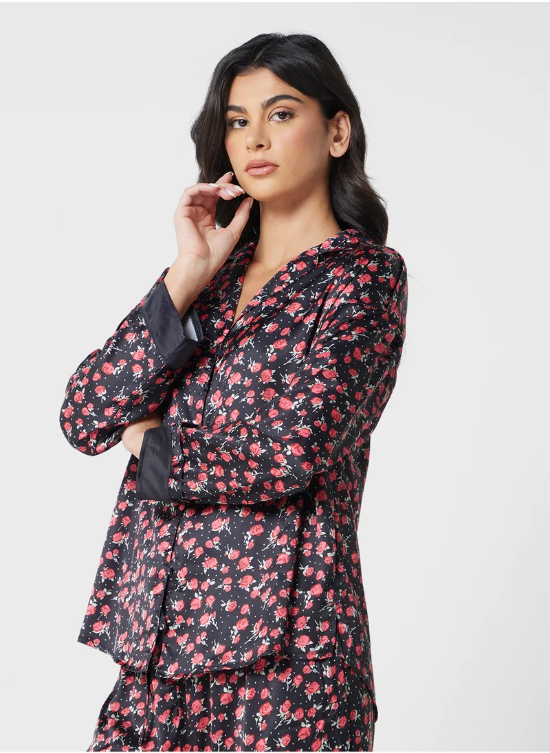 ELLA Ditsy Print Pyjama Set