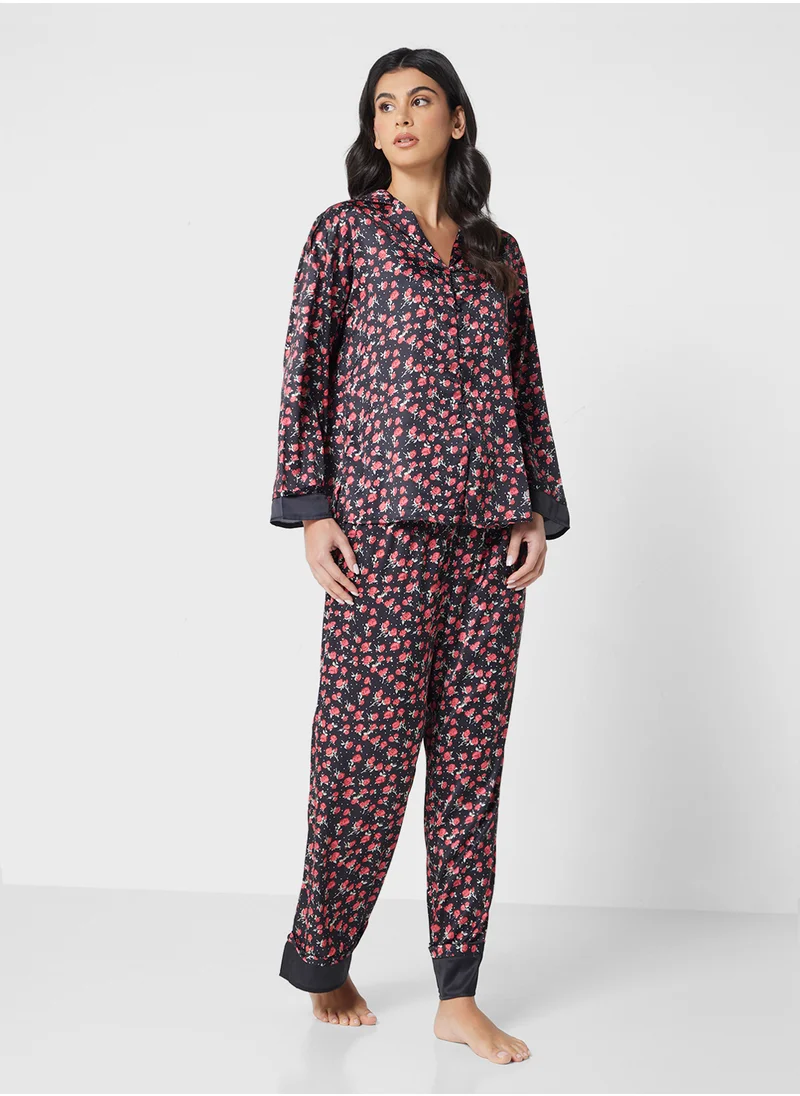 ELLA Ditsy Print Pyjama Set