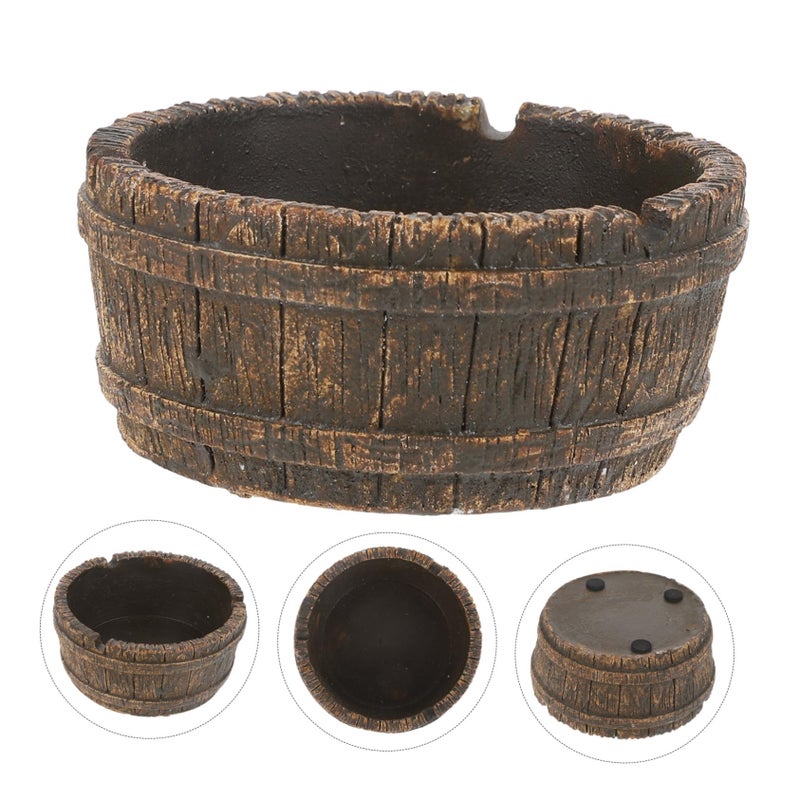 Creative Cement Ashtray Retro Desktop Ash Holder Washable Reusable Indoor Outdoor Use - Image 5