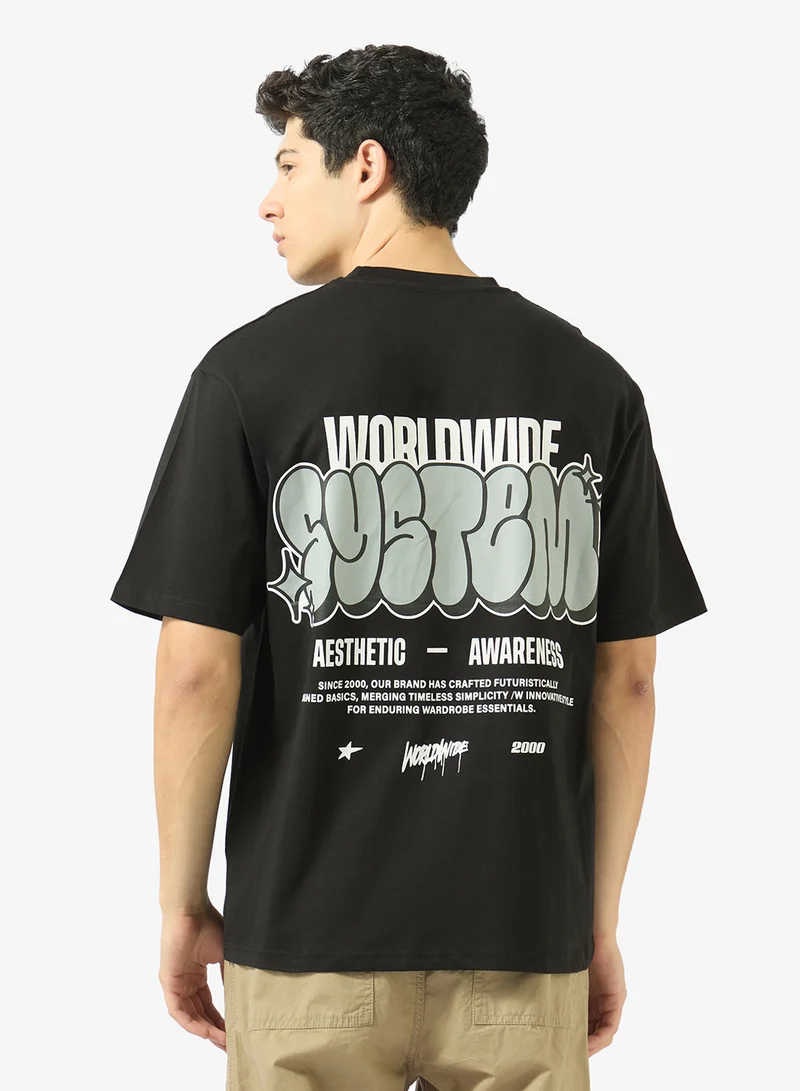 Ripples Mens Drop Shoulder T-shirt