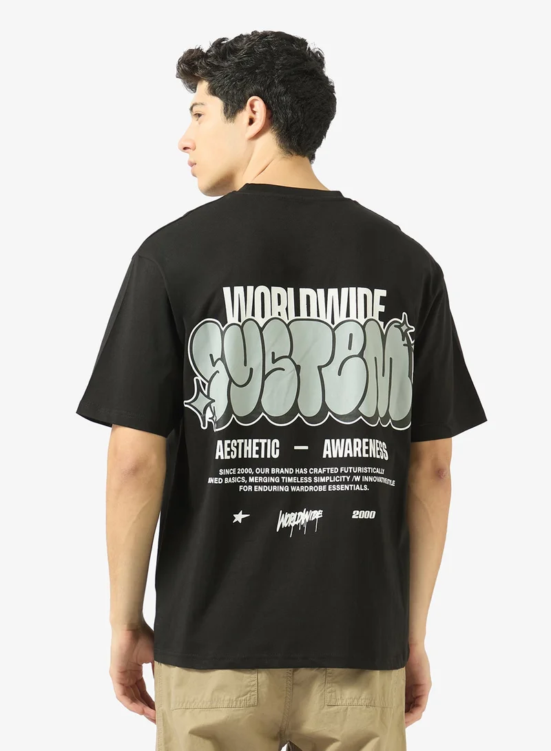 Ripples Mens Drop Shoulder T-shirt