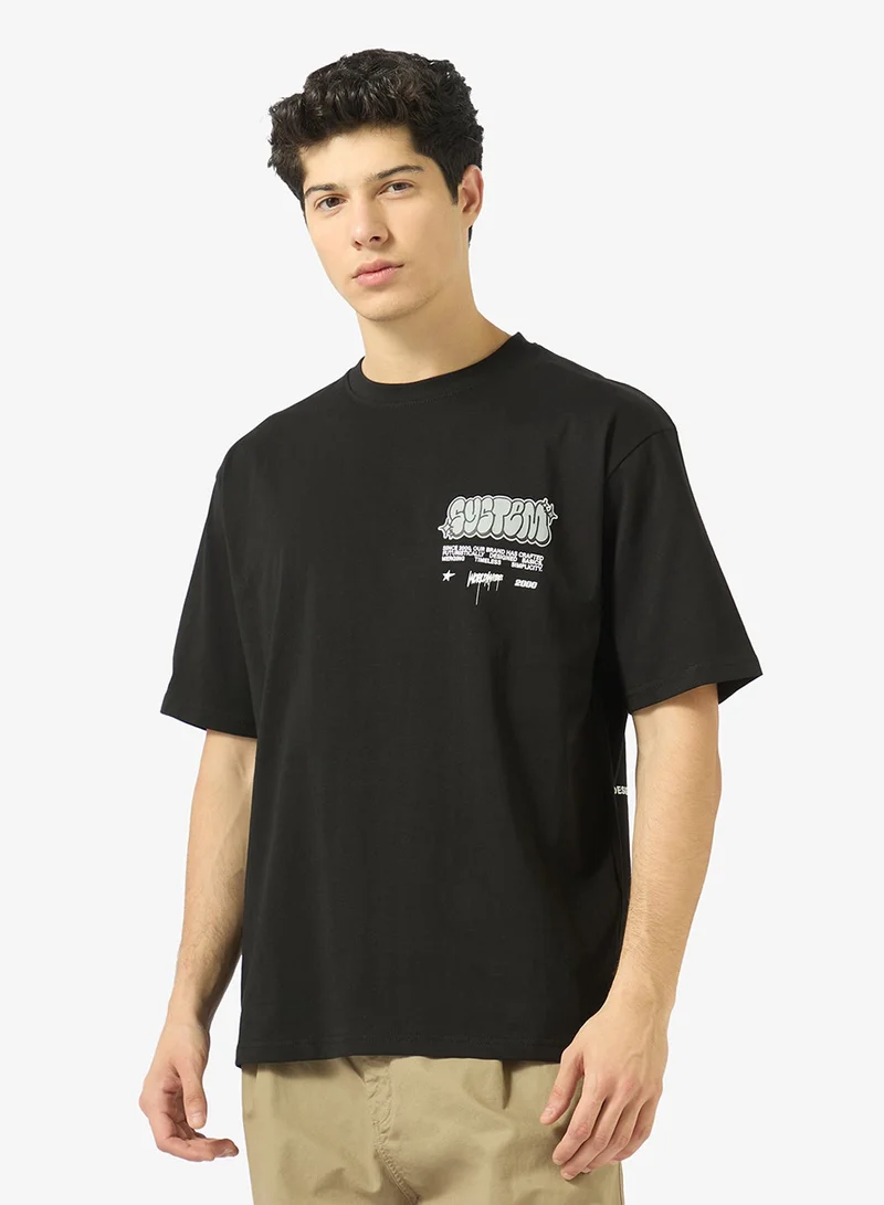 Ripples Mens Drop Shoulder T-shirt