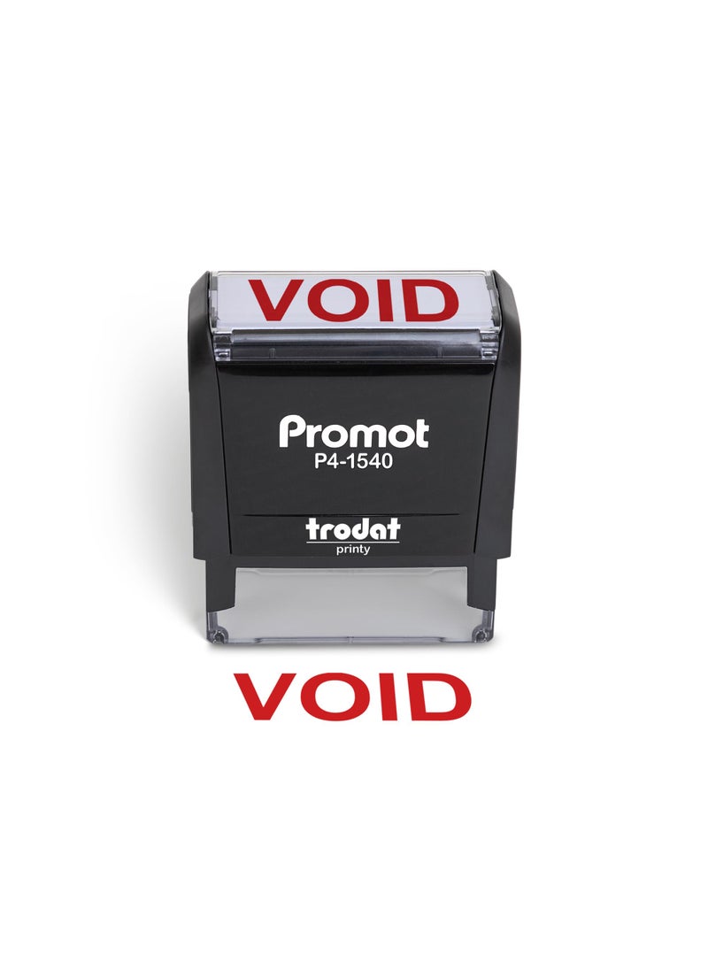Promot Void Self Inking Rubber Stamp  Refillable Stampers for Office  Business Accounting Bookkeeping Coding Legal Notary Work Ordering Inventory Stamps  Red Ink