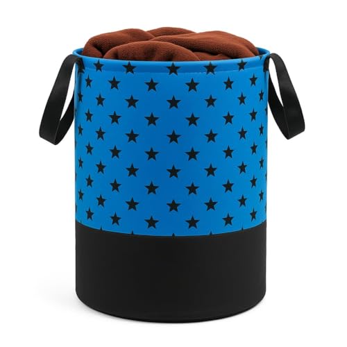 BB BACKBENCHERS Foldable Laundry Basket for Clothes with Lid 48L Durable Cloth Storage Basket Multipurpose Organizer for Laundry Toys and Home Essentials (BLUE) - Image 1