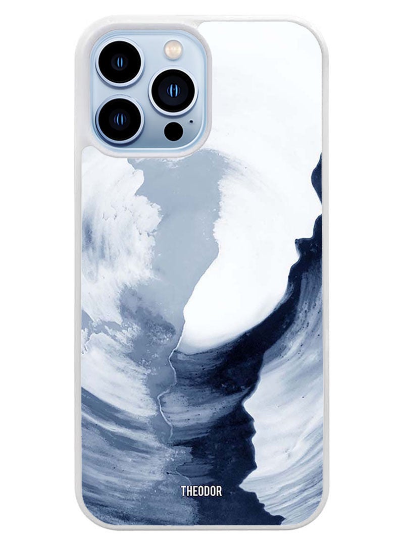 Theodor Protective Case Cover For APPLE IPHONE 14 Pro Max Light Flow(White Bumper) - Image 1