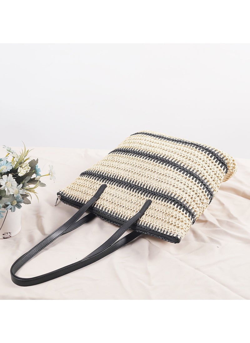 KUYING - New High-Capacity Machine Woven One Color Paper Rope Woven Bag - Image 1