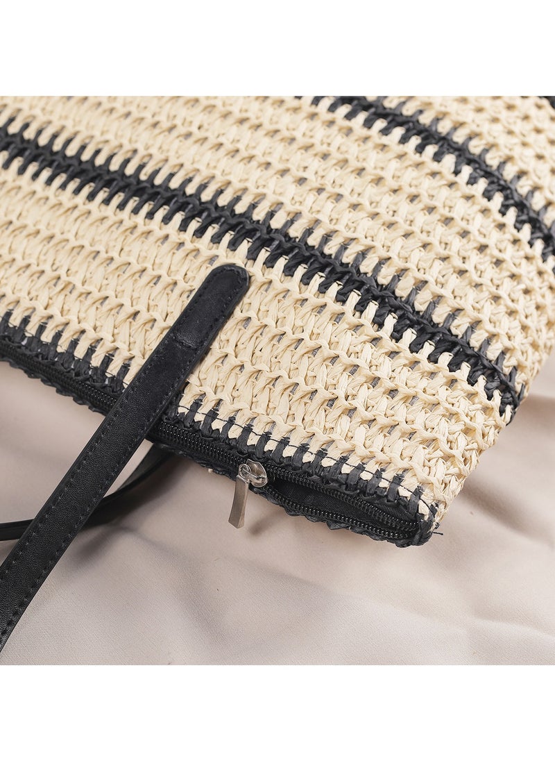 KUYING - New High-Capacity Machine Woven One Color Paper Rope Woven Bag - Image 1