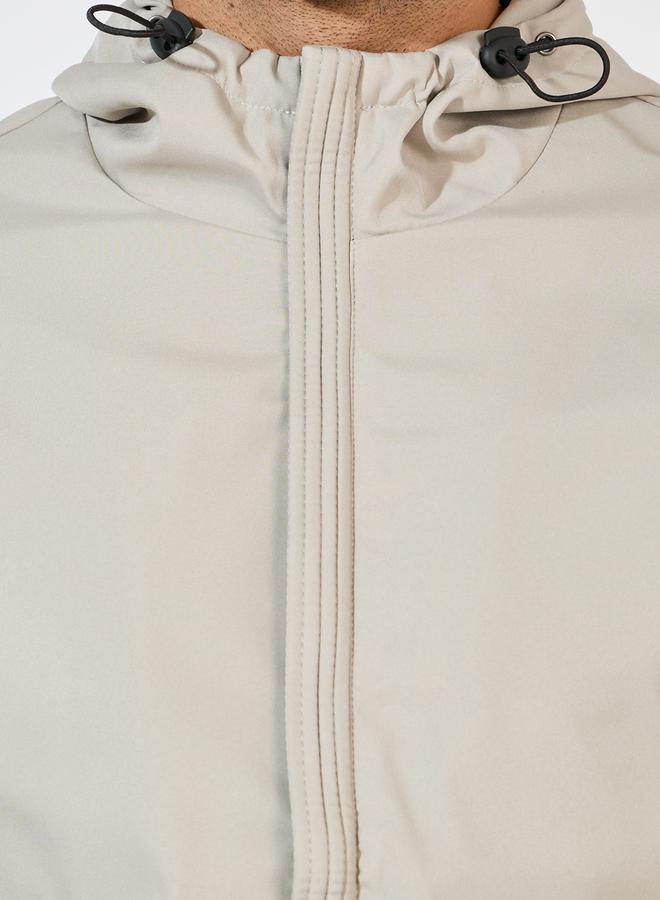 Styli Fully Lined Elasticated Hem Detail Windbreaker Jacket  - Image 4