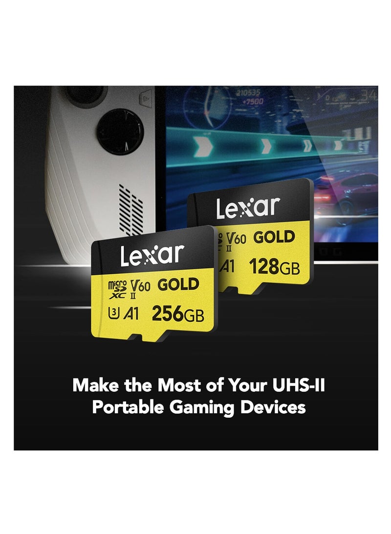 Lexar Professional GOLD UHS-II microSDXC Memory Card 256GB - Image 3