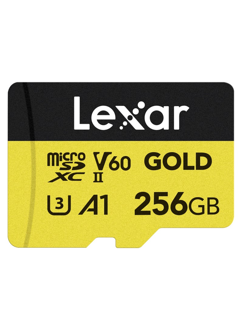 Lexar Professional GOLD UHS-II microSDXC Memory Card 256GB - Image 1