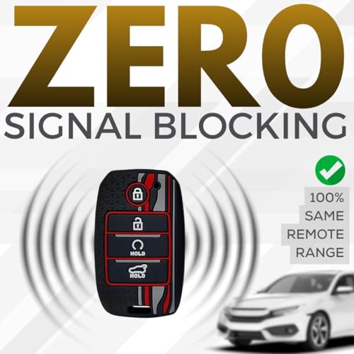 KEYCEPT Tristar Key Cover Compatible for Kia Seltos | Kia Sonet | Kia Carens | Facelift in Year 2019, 2020, 2021, 2022 4 Button Smart Key. (Black) - Image 3