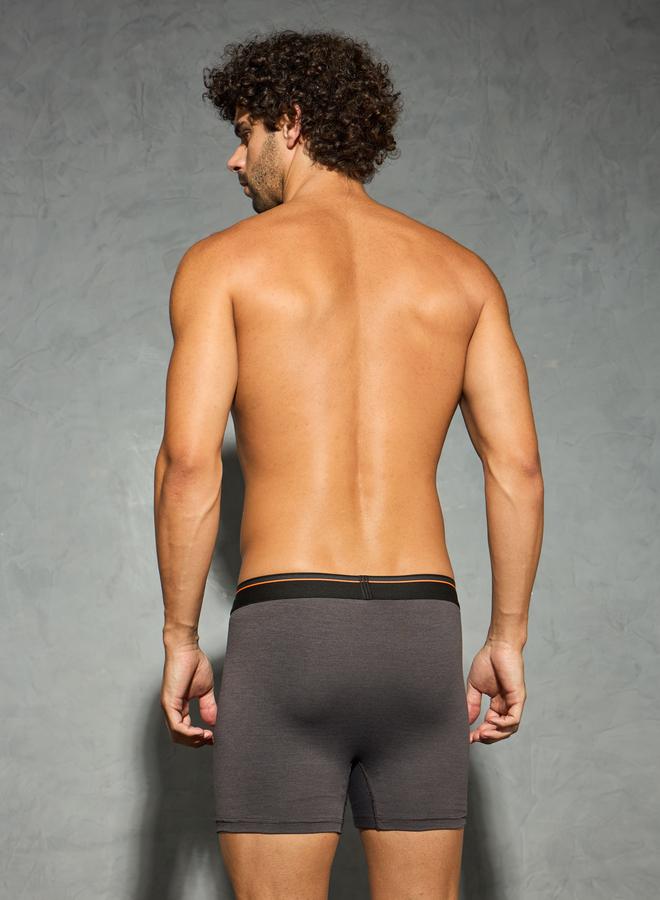 تكنوسبورت عبوة 3 - بوكسرات سادة مطاطية بأربعة اتجاهات - Image 3