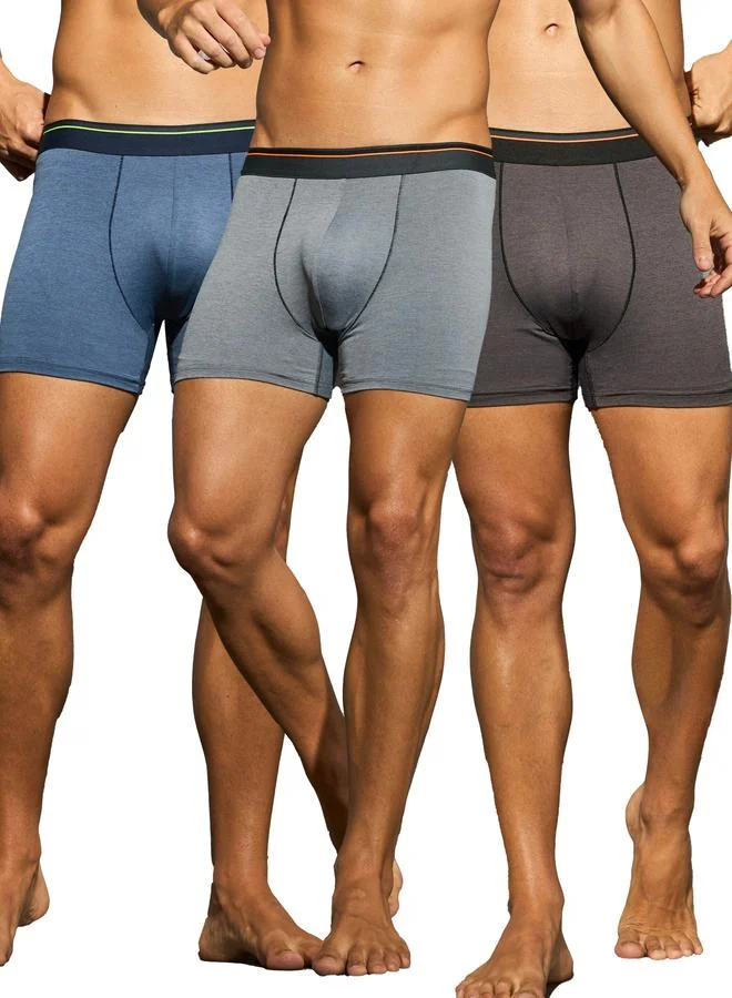 Technosport Technosport Pack of 3 - Solid 4-Way Stretch Trunks