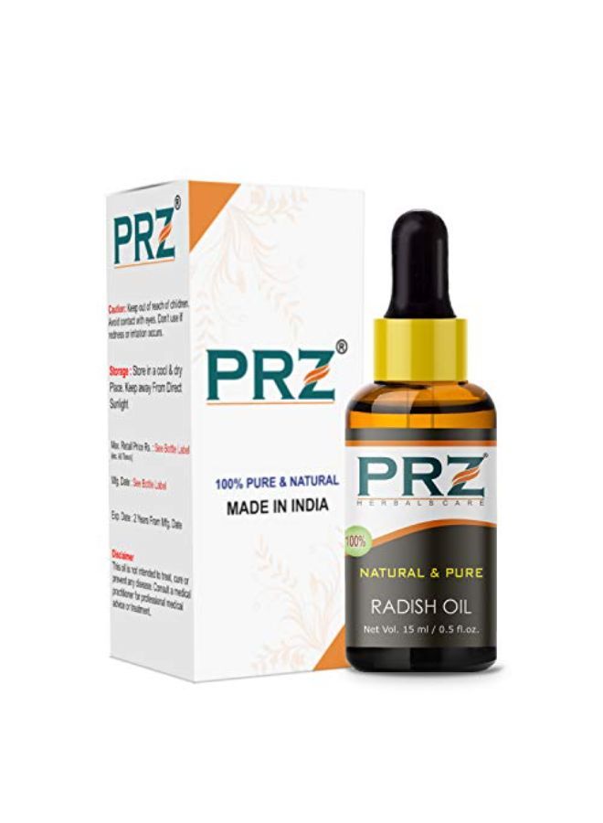 PRZ Radish Seed Cold Pressed Carrier Oil (15Ml) - Pure Natural Therapeutic Grade Oil For Skin Care & Hair Care - Image 1