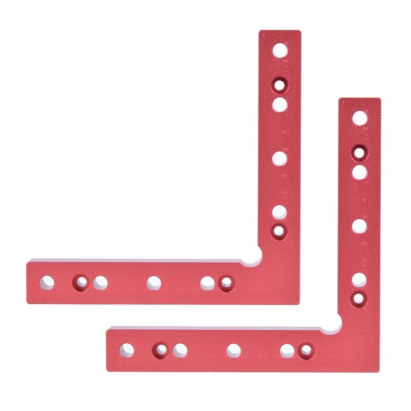 مقاسق تثبيت الزاوية اليمنى للخشبية على شكل L مقياس 90 درجة أداة نجار (160×160 مم) - Image 4