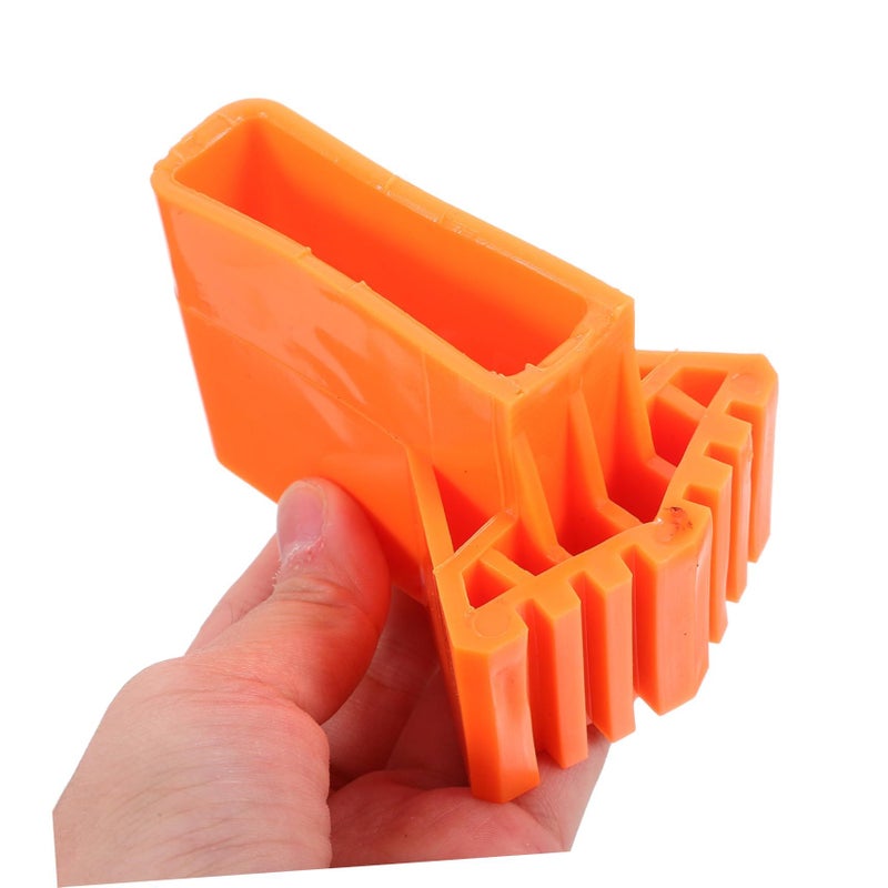 Orange Ladder Leg Cushion Pads 2PCS Anti Slip Foot Pads For Folding Ladders Easy Installation - Image 3