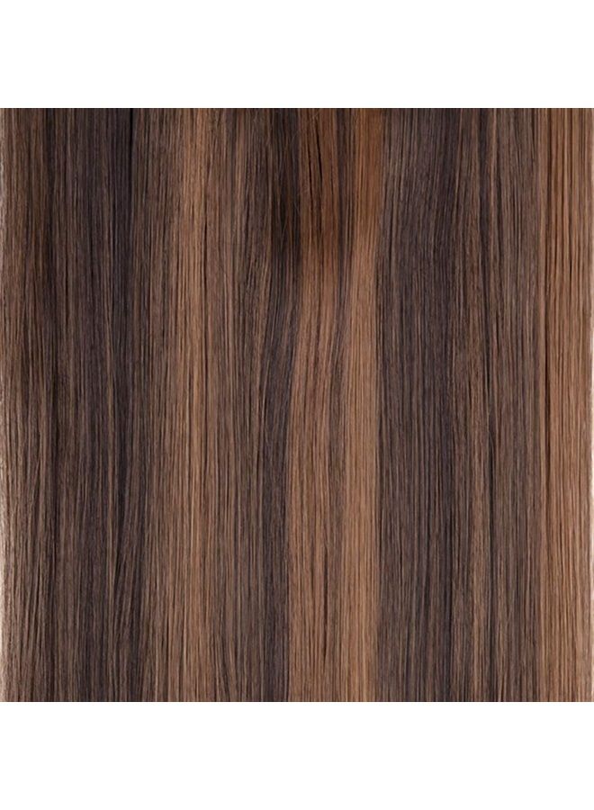 Lelinta 7Pcs 16 Clips 23"-24" Thick Curly Straight Full Head Clip in on Double Weft Hair Extensions - Image 5