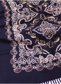 Sky cashmere Embroidered Shawl with Fringe  - Image 2