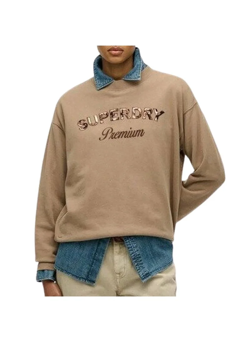 سوبر دراي Premium Design Loose Crew Sweatshirt