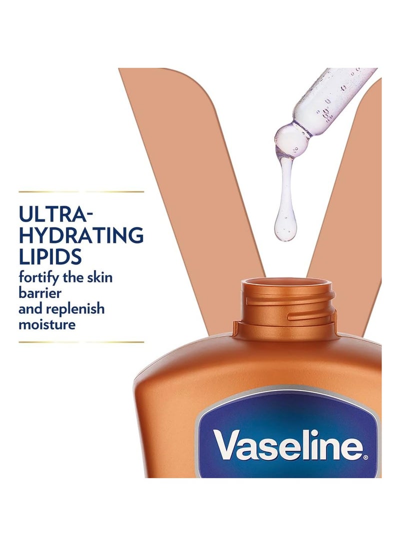 Vaseline Lotion intensive care cocoa radiant made with 100% pure cocoa butter for a natural glow Brown 200ml - Image 2