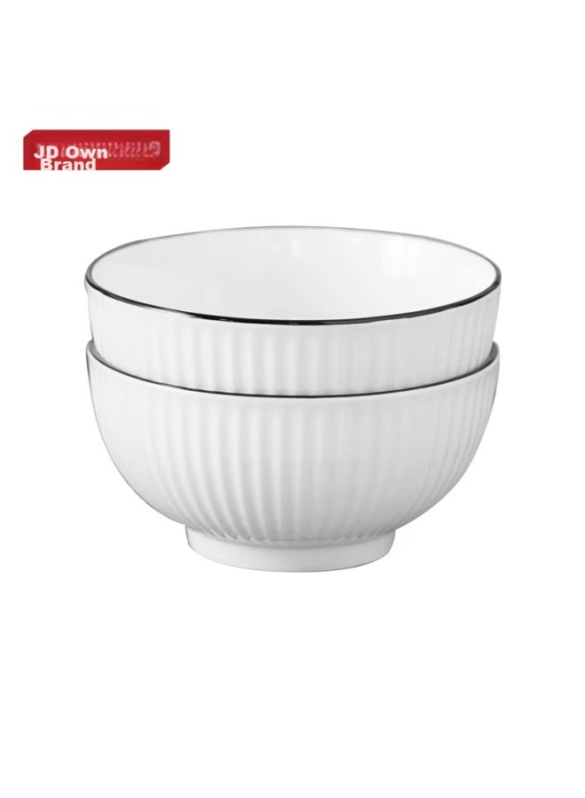 JD.com Jd Jingzao Dinnerware Set, Housewarming Porcelain Dish Set For Home Use Style Yamada Nishiki Noodle Bowls, 6 Inches * 2 - Image 4