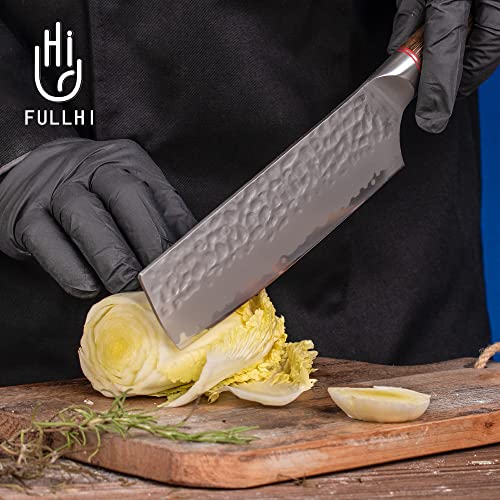 FULLHI Knife Set 13pcs Japanese Knife Set, Premium Japan Stainless Steel Kitchen Knife with Knife roll package - Image 3