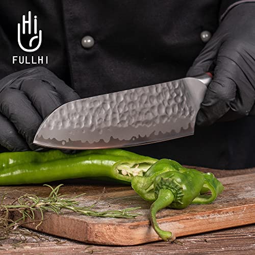 FULLHI Knife Set 13pcs Japanese Knife Set, Premium Japan Stainless Steel Kitchen Knife with Knife roll package - Image 5
