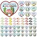 RattanView 27 Packs Axolotl Valentines with Gift Card Mini Resin Animal Miniature Figure for Axolotl Party Favors Exchange Gifts Decoration Coworker FriendGlow in the Dark - Image 2