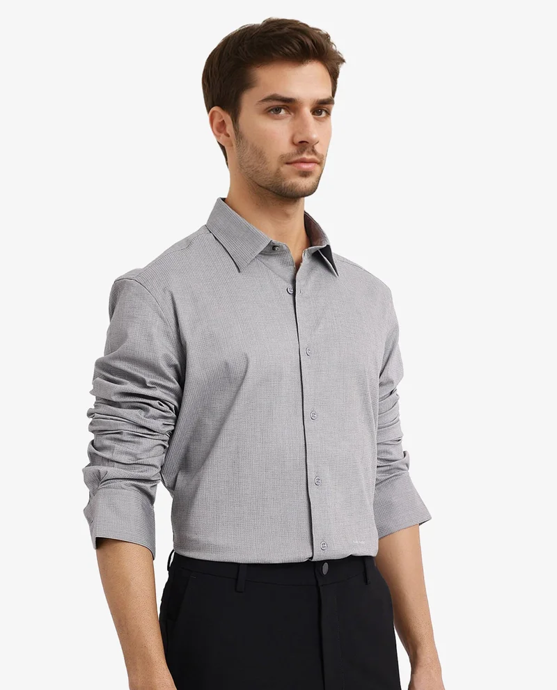 Rare Rabbit Men's Solid Textured Shirt
