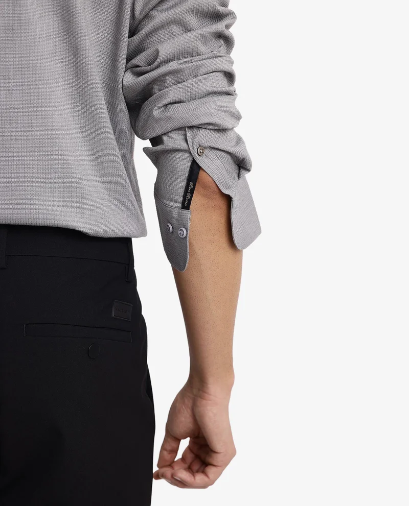 Rare Rabbit Men's Solid Textured Shirt