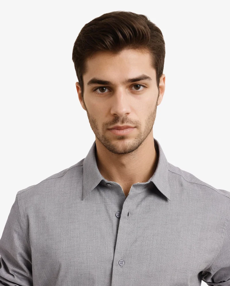 Rare Rabbit Men's Solid Textured Shirt