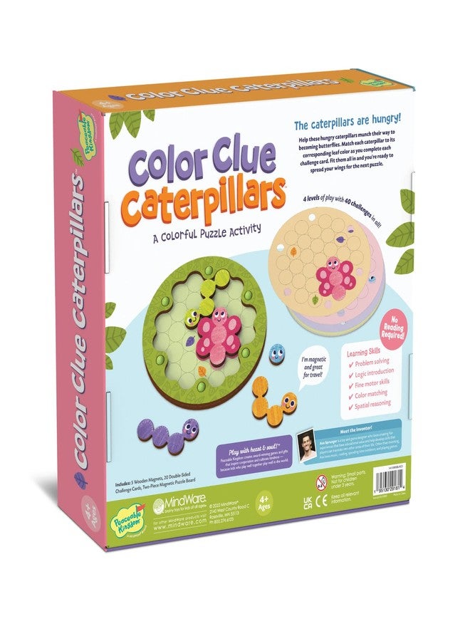 Peaceable Kingdom Color Clue Caterpillars – Magnetic Puzzles for Kids Ages 4 and Up - Image 2