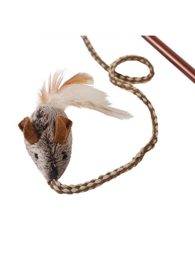Our Pets OurPets Play-N-Squeak Teathered & Feathered Play Wand Cat Toy, for All Breed Sizes - Image 2