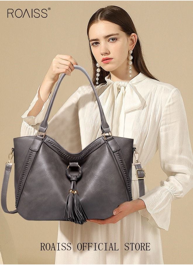 Large Crossbody Bags Ladies Shoulder Handbags Purse Set for Women Hobo Totes PU Leather Purses and Handbags Shoulder Bag Tote Grey - pzsku/ZEC3995E10286BEACF2F3Z/45/_/1686814441/7669b46d-90e1-4e6f-b7ed-8138bb17565e