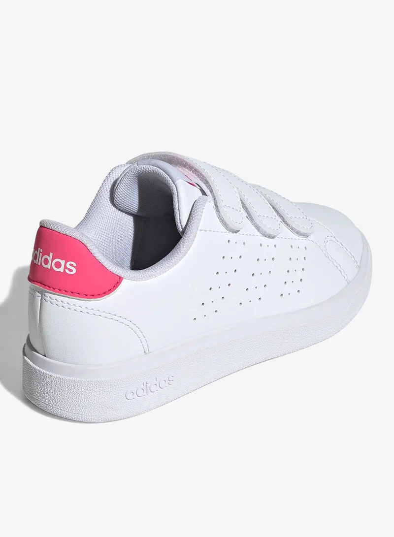 Adidas FTWWHT/FTWWHT/REAPNK Kids Advantage Base 2.0 for Women | Best Price UAE