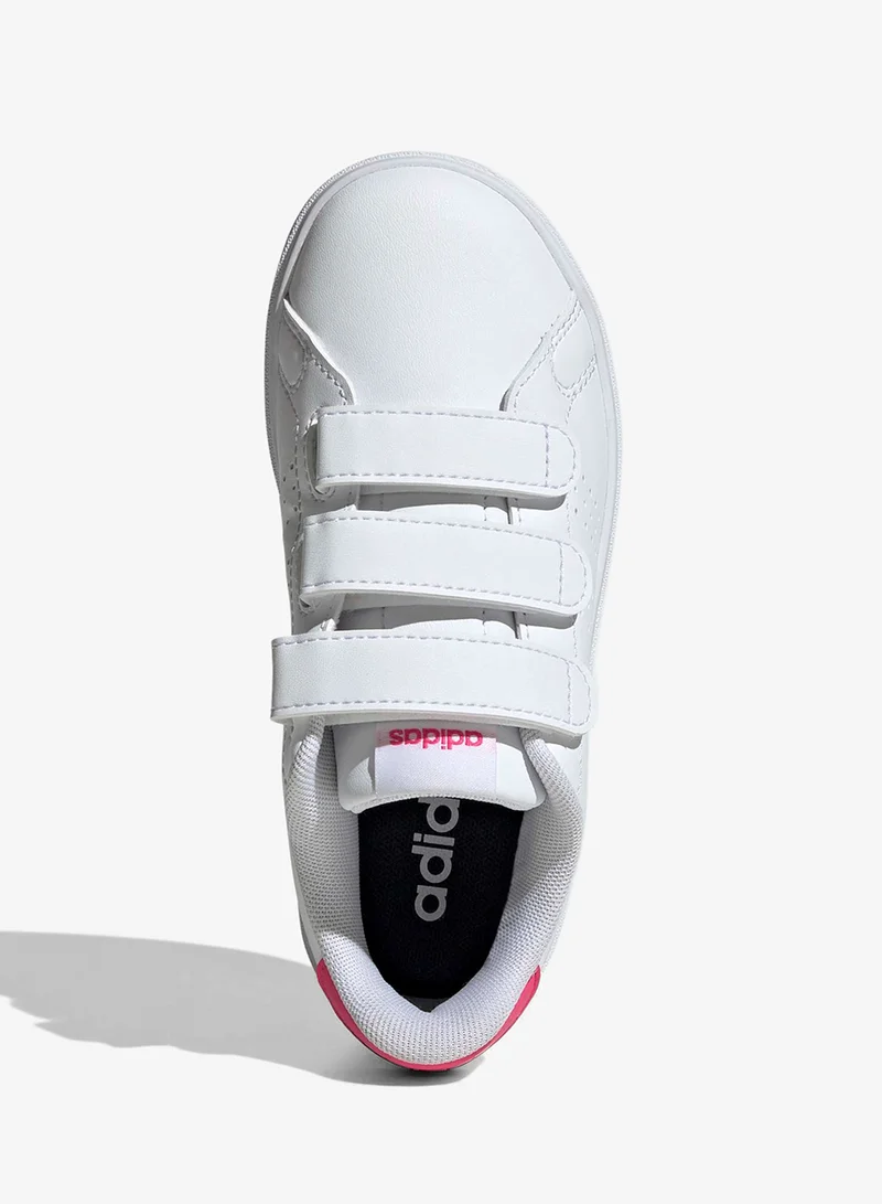 Adidas FTWWHT/FTWWHT/REAPNK Kids Advantage Base 2.0 for Women | Best Price UAE