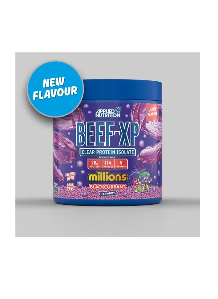 Applied Nutrition - Applied Nutrition BEEF-XP Clear Protein Isolate Millions Blackcurrant Flavor 150g, 5 Servings - Image 1