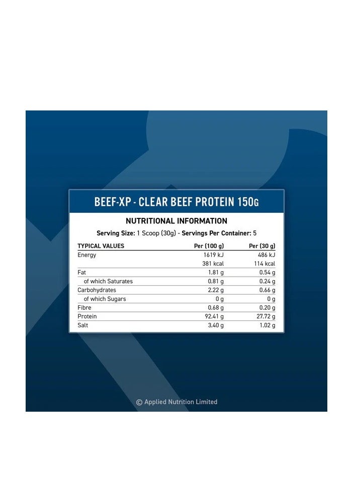Applied Nutrition - Applied Nutrition BEEF-XP Clear Protein Isolate Millions Blackcurrant Flavor 150g, 5 Servings - Image 1