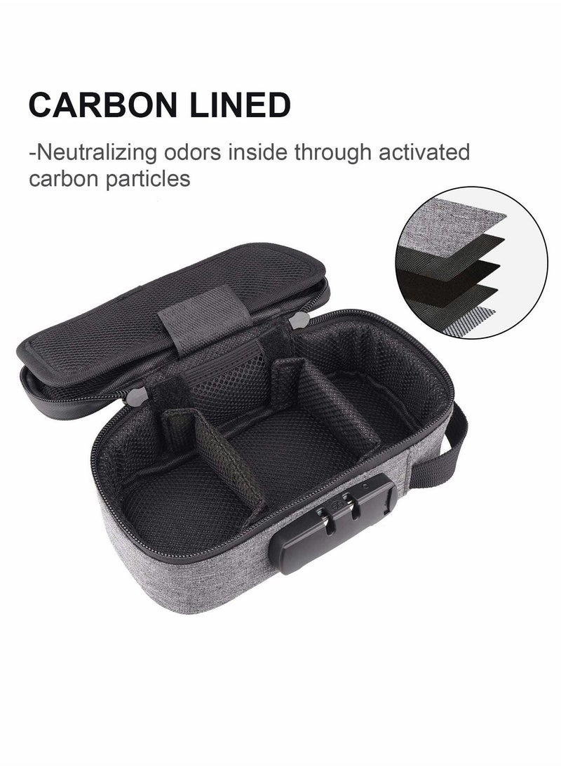 Excefore - Smell Proof Bag with Lock, Smell Proof Case, Smell Proof Storage Bag with Odor Absorbing Activated Charcoal Lining for Herbs - Image 1