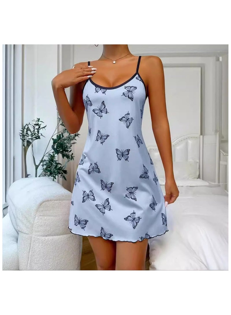 VIVP Womens Nightgown Pajamas Dress for Women Adjustable Spaghetti Chemise - Image 1