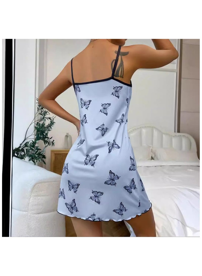 VIVP Womens Nightgown Pajamas Dress for Women Adjustable Spaghetti Chemise - Image 2