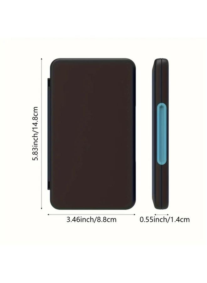 منظم بطاقة الذاكرة من السيليكون بقشرة حمراء صلبة بسعة 40 فتحة، حافظة تخزين محمولة لبطاقات SD وMicro SD - Image 3