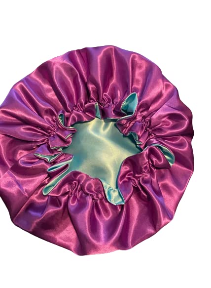 VIYANSHI Large Satin Sleep Cap Silk Elastic Night Sleeping Hat Bonnet Head Cover with Hair Bonnet for Women(pack of 1) (CAP 107)